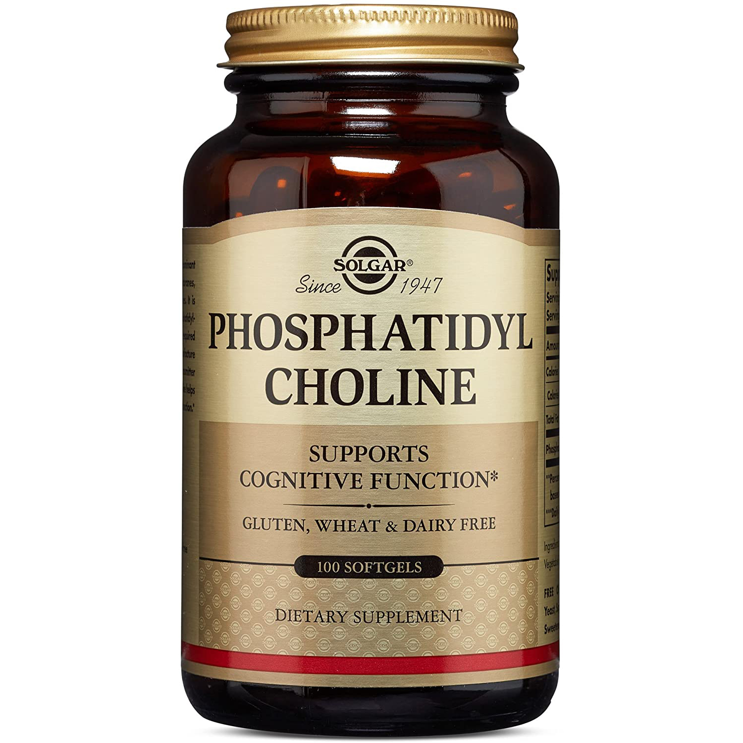 Solgar <b>Phosphatidylcholine</b>, 솔가 포스파티딜콜린 100정