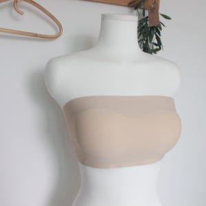 노끈브라 매쉬 오픈숄더 브라탑 끈없는 후크 스킨 심리스