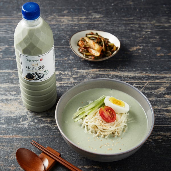 콩물제작소 맛있게 진한 국산서리태 콩물 900ml2병 콩국 콩국물