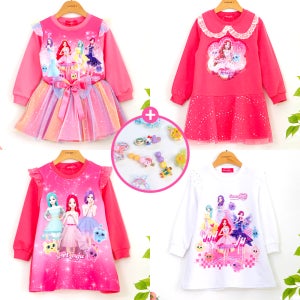 여아 시크릿쥬쥬 원피스 옷 공주 드레스 스팽글 반전 맨투맨 티셔츠