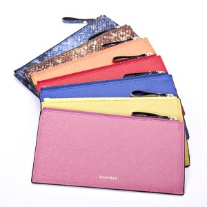 다미아엘케이 FW1002B 여자 다양한 콜렉션 여성 슬림 가죽 장지갑