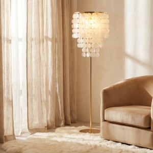 베르나 자개 플로어램프 감성조명 거실 인테리어 조명 스탠드