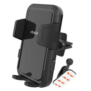 옵시디언 차량용 핸드폰 반자동 클립거치대 갤럭시 아이폰 Z플립 CT-C15