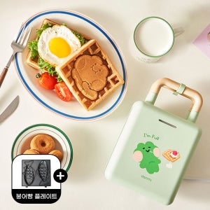 단미 1구 와플 메이커 기계 크로플 샌드위치 토스트 붕어빵 파니니 SAN01