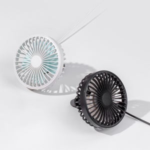 애니클리어 차량용 송풍구 선풍기 써큘레이터 LED 팬 선풍기 무드등 USB 팬 ACF10