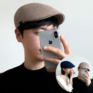 빅사이즈 골프 등산 여름 베레모 여자 남자 망사 메쉬 도리구찌 헌팅캡 빵모자