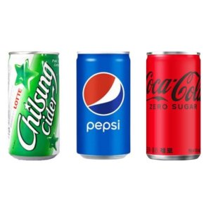 제로 코카콜라 펩시 칠성사이다 190ml 각 10개 총30개 업소용 음료수 도매 숏캔 미니캔