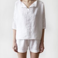 화이트 클로버 파자마 Linen Clover Pyjamas [리투아니아 직수입]