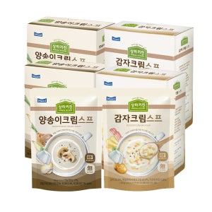 상하키친 스프 기획 세트 (감자크림 150g 6팩,양송이크림 150g 6팩) (총 12팩)