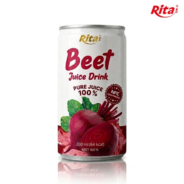 리타주스 100% 레드비트즙 착즙원액 주스 200ml x 30캔