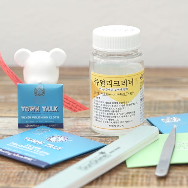 쥬얼리클리너 세척액 폴리싱천 은세정제 금 은세척제