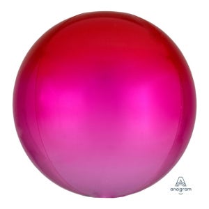 오브옹브레은박풍선(레드핑크)