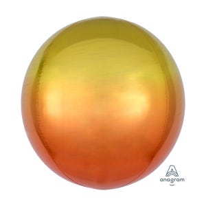 오브옹브레은박풍선(옐로우오렌지)