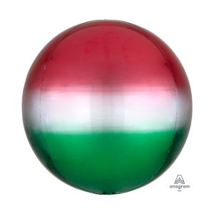 오브옹브레은박풍선(레드그린)