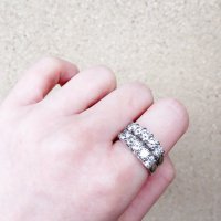 18k 0.3ct 모노다이아 쌍가락지, 강남귀금속타운 아뜨리에주얼리