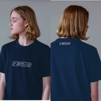 [니어러스] 남여공용 기본핏 스트릿 캐주얼 반팔티 여름 데일리룩 SILICONE LOGO TEE