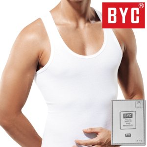 BYC 남성 100수 그랜드 순면 민소매 조끼 나시 메리야스 런닝
