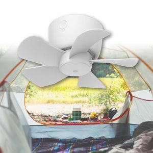 애니클리어 캠핑용 천장형 선풍기 휴대용 대용량 배터리 타프팬 에어 써큘레이터 4000mAh