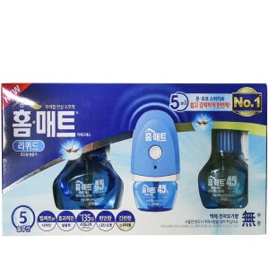 홈매트 리퀴드스위치플러그형훈증기+45일x3개입 전자모기향