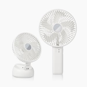 [26년 업그레이드] 프롬비 윈드스핀 빅팬 무선 폴더블 휴대용 선풍기 FB150 스노우화이트