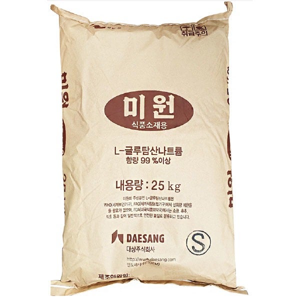 대상 미원(S) 25kg 업소용 대용량