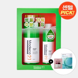 동국제약 마데카21 테카솔 토너 기획세트 500ml + 200ml + 멜라캡처 앰플패드 2매 + 히알 겔마스크 1매