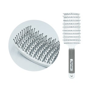 [미스틱] 다빈치 벤트 브러쉬 플라스틱 화이트