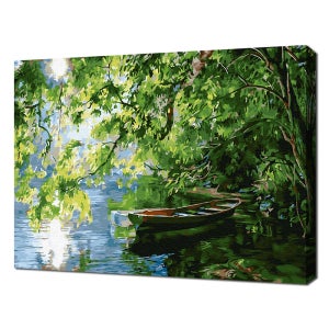 에코솔 셀프페인팅 빨강머리 앤-브라이트강의 연극, 백합공주이야기 24색풍경화 40x50cm