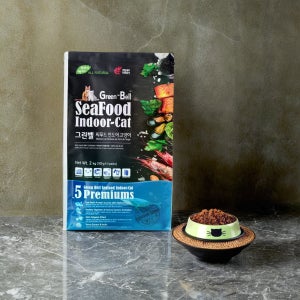 그린벨씨푸드인도어캣 2kg 잘먹는고양이사료