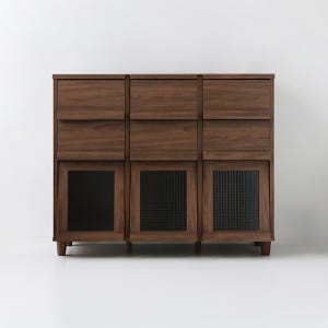 필몬 수납장 3문6서랍 NFM92111H 1115x395x920mm, 3단, 미들브라운 5878.7871