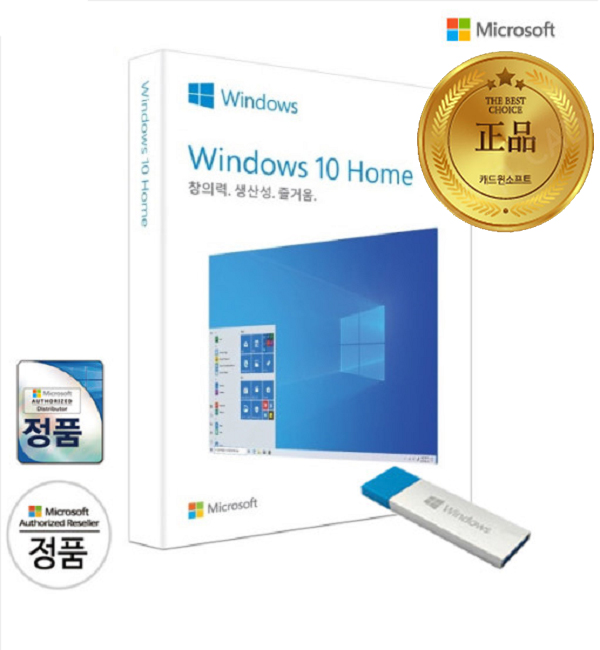 microsoft Windows 10 Home 처음사용자용 한글(영구)