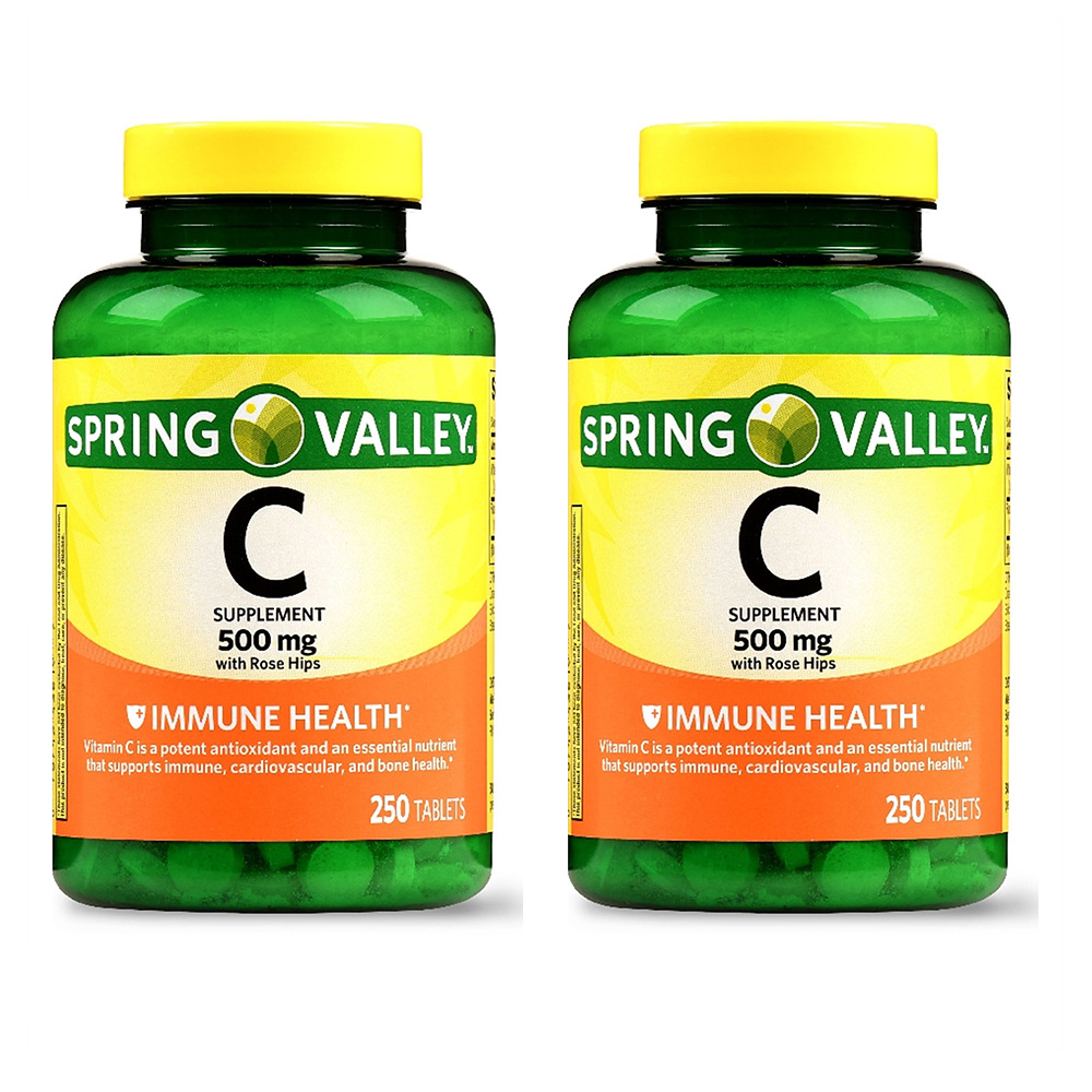 Spring Valley <b>스프링 벨리 비타민C</b> 500mg 250정 2개 Vitamin