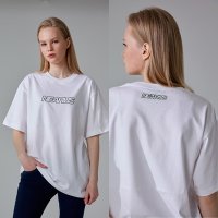 [니어러스] NEARUS 오버핏 스트릿 캐주얼 반바지 남자 데일리룩 SILICONE LOGO OVER TEE