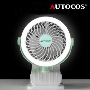 오토코스 차량용 선풍기 LED 클립형 차량 써큘레이터 탁상용