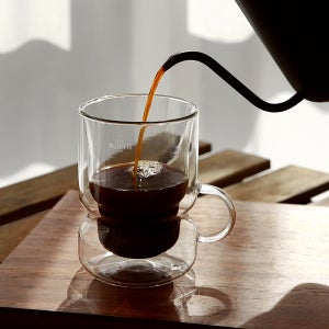 까사무띠 쿠르바 내열 이중유리컵 2p set