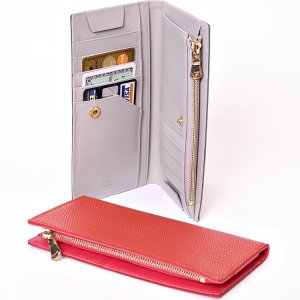 다미아엘케이 FW1003 여성 가죽 지갑 지퍼포켓 심플 장지갑