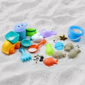 해피플레이 아기 촉감놀이 디럭스 자동차 모래놀이 세트 장난감 13pcs