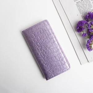 아이폰SE2 2020 지갑형 다이어리 천연소가죽 에나멜악어 수제 핸드폰케이스