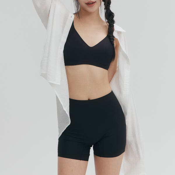 [하성민기업] 베이직 네모팬티 요가 필라테스 여성팬티 2type (WP-091,093)