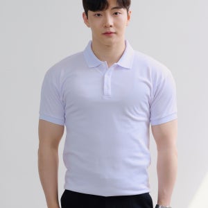 남자 머슬핏 반팔 어깨넓어보이는 카라 티셔츠