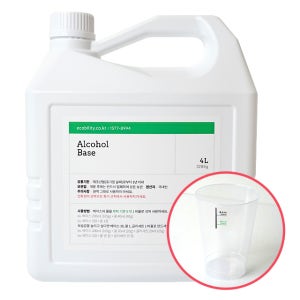 에탄올 베이스 4L - 식물성 소독용 알콜 제조 (변성제, 유해물질 없는 발효주정)