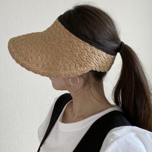 돌돌이 썬캡 휴대간편 밀짚모자