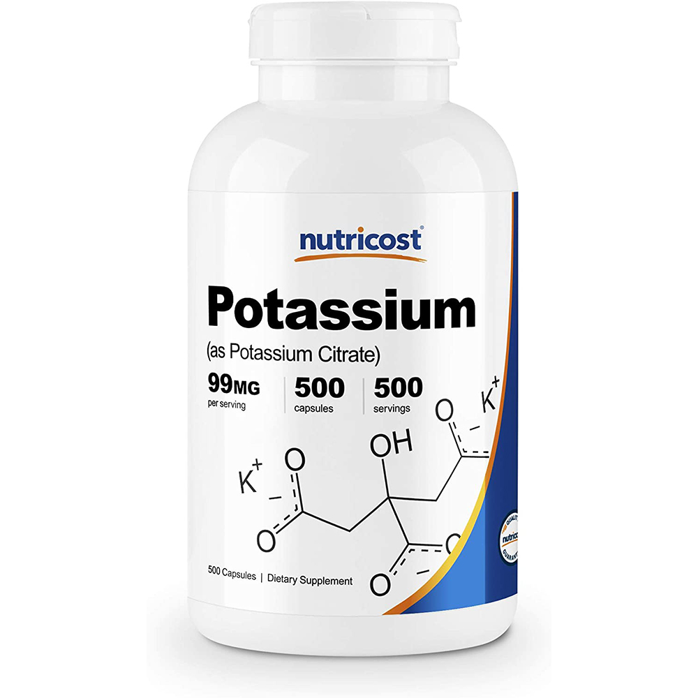 뉴트리코스트 칼륨 <b>포타슘 99mg</b> 500캡슐 Potassium Citrate