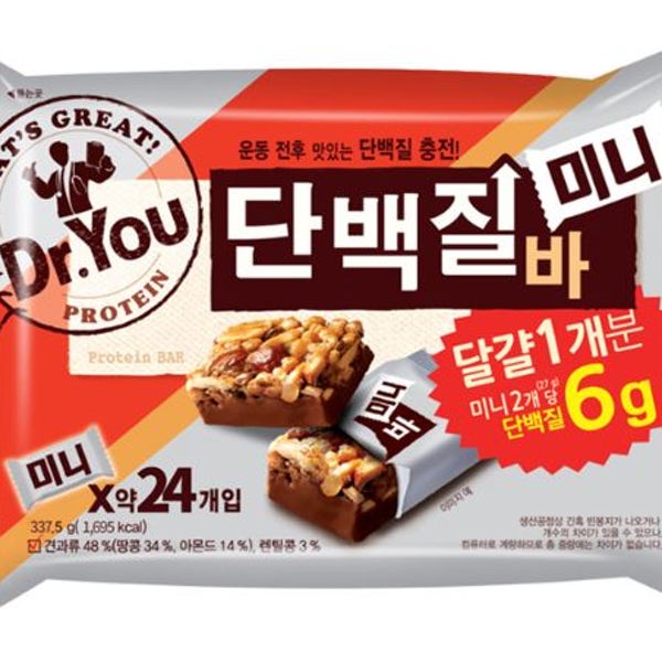 오리온 닥터유 단백질바 미니 324g 약23개입