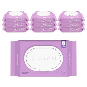 올담 코튼블라썸 캡형 비데물티슈 62매 10팩