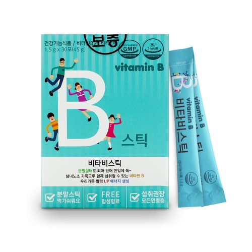 비타B스틱 어린이 키즈 고함량 고농축 비타민B군 분말 B1 B2 B3 B5 B6 B12 <b>파마젠</b>