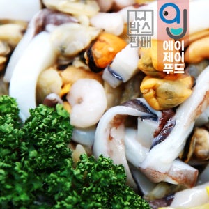 냉동 해물모둠 실중량 9kg(900gX10팩 총중량10kg 해물모듬 믹스 업장용 도매용)