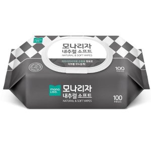 내추럴소프트 물티슈(100매 캡형 모나리자)