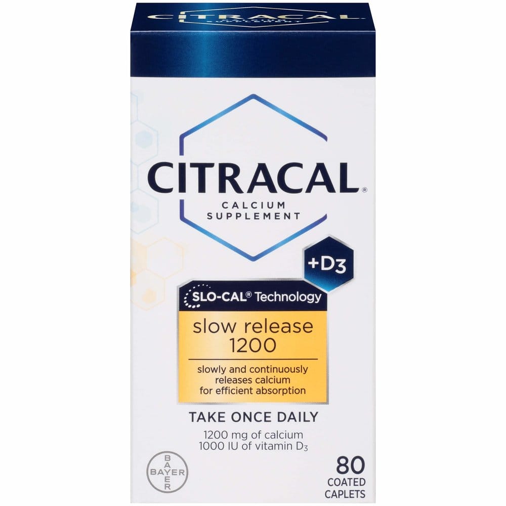 (미국직배) 바이엘 <b>Citracal 비타민D</b>, 칼슘,마그네슘 80정 1200mg