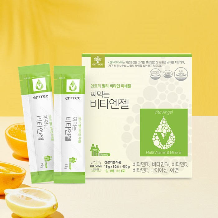 짜먹는 비타엔젤 짜먹는 <b>비타민</b>젤리 <b>비타민</b>6종외 부원료로 건강하게 간편하게(복숭아맛)